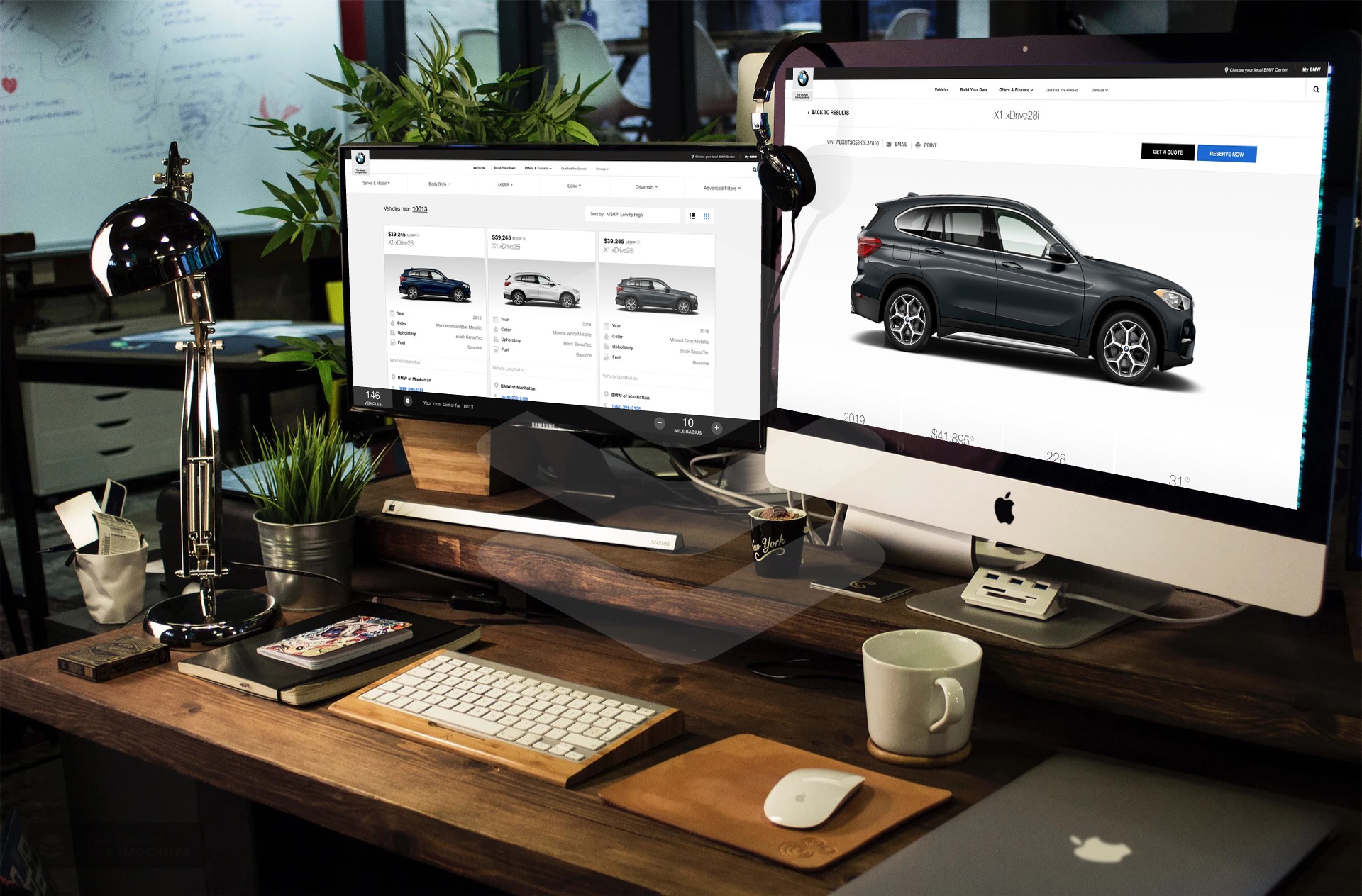 BMW Inventory website